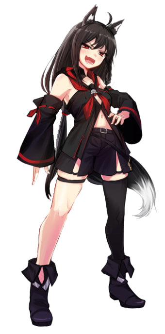 Kurokami Fubuki - Full Body