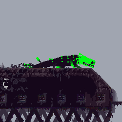 Green Lizard - Full Body