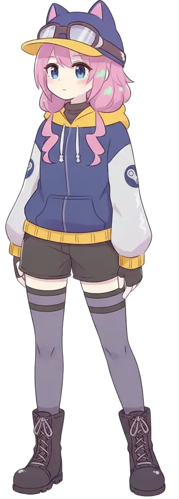 Steam delivery girl - Full Body