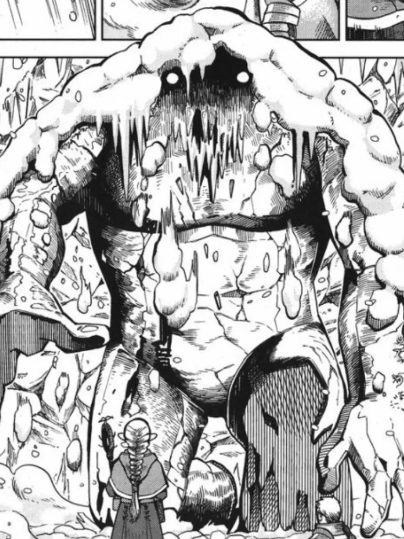 ice golem from Delicious in Dungeon