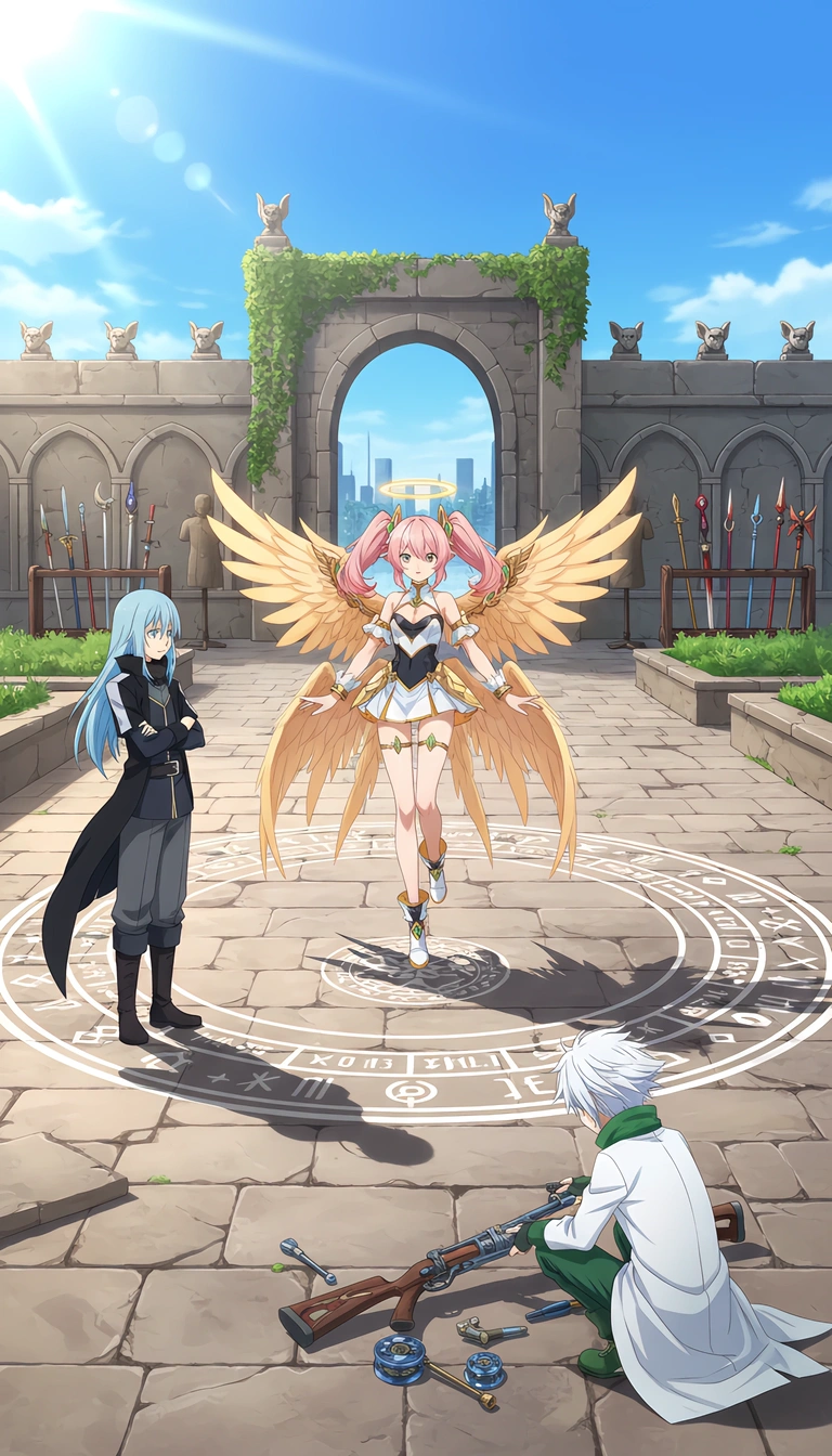 Angel, Slime & Gunner Duel by 5655poolo | WhatIf Visual Fanfic · WhatIf